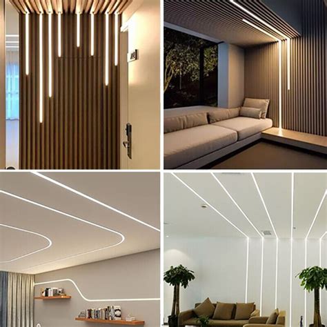 Aluminium Led Profile Suspended Installation With Round Diffused Cover ...