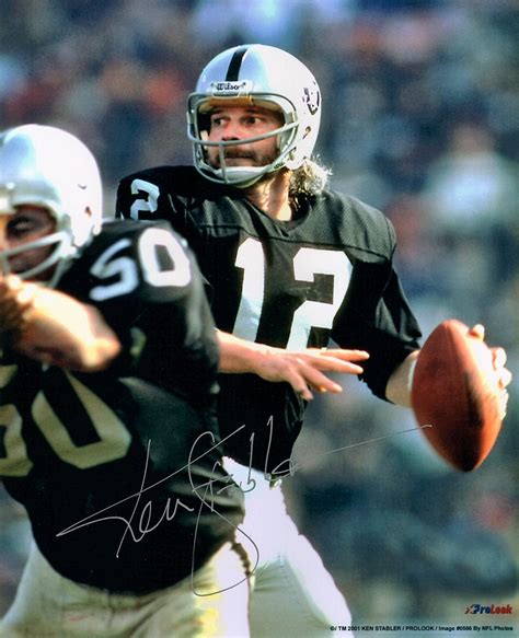 Ken Stabler HOF Signed Autographed 8 x 10" Official NFL Photo Raiders