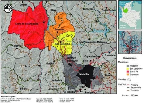 Localización de Santa Fe de Antioquia. Datos: igac 2015 | Download ...