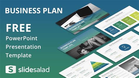 Business Plan Free PowerPoint Template Design - SlideSalad - YouTube