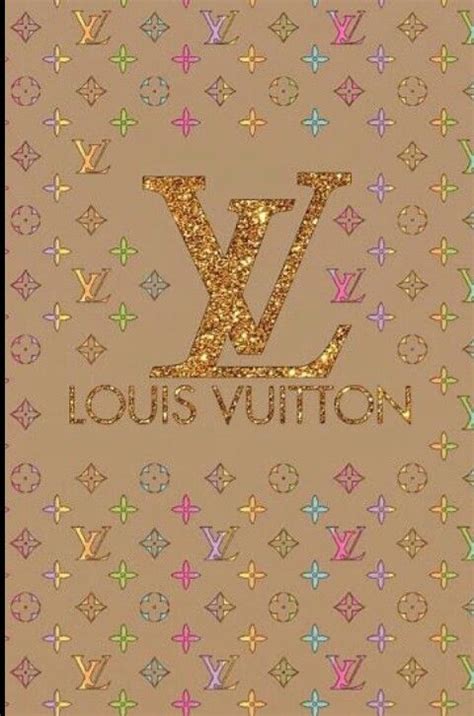 Gold Louis Vuitton Logo Wallpaper