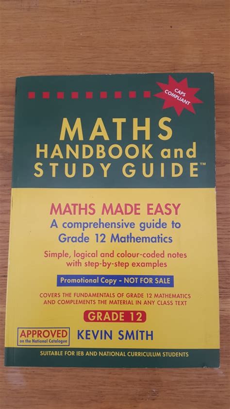 Courses & Study Guides - Maths Handbook and Study Guide by Kevin Smith ...