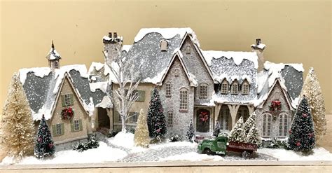 The Miles House! Christmas Glitter Houses by Tracey Pfeiffer #glitterdecoracion | Christmas ...