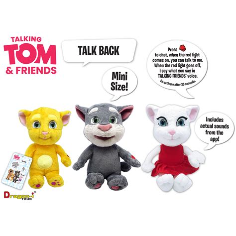 Talking Tom and Friends Kid's Talking Ginger Interactive Plush Toys