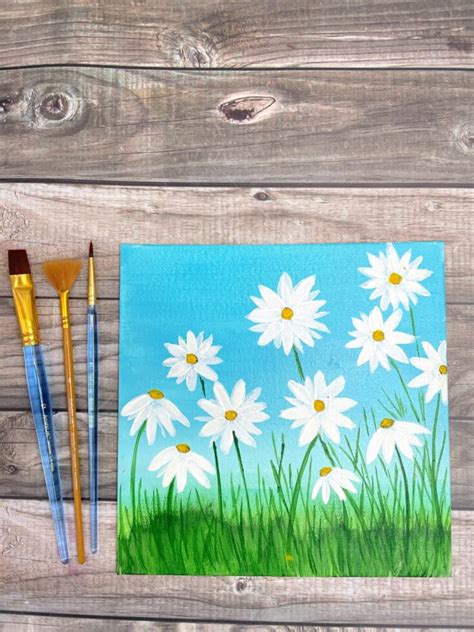 Easy Acrylic Flower Paintings On Canvas | Best Flower Site