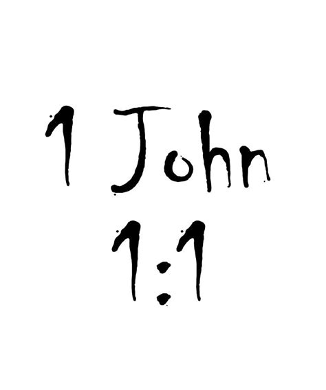 1 John 1 1 Bible Verse Title Digital Art by Vidddie Publyshd - Fine Art America