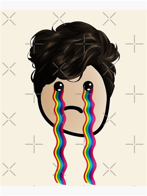 "Puppy Eyes Sad Crying Cutie girl - Rainbow Tears " Poster for Sale by S-E-B | Redbubble