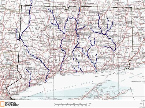 Connecticut Rivers and Coastal Paddling Map - Bargytown Connecticut ...