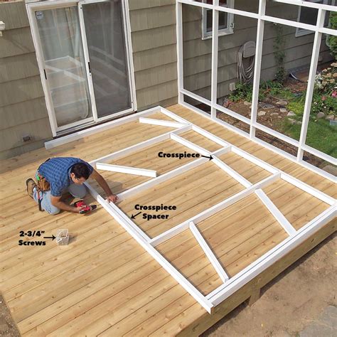 How to Build a Screen Porch: Screen Porch Construction Screened In ...