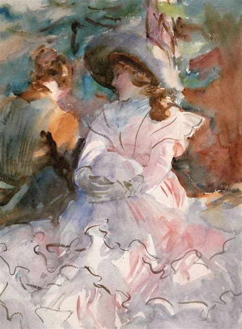 Art and Salt — Ladies in the Shade - John Singer Sargent 1912 Watercolor Portraits, Portrait ...