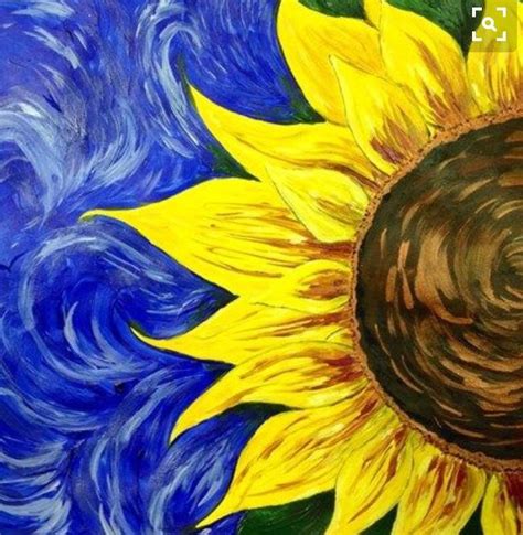 Sunflower Canvas Paintings Easy - SUNFLOWER