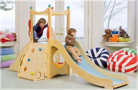 website for beautiful wooden indoor play structures | Indoor playset, Kids playroom decor ...