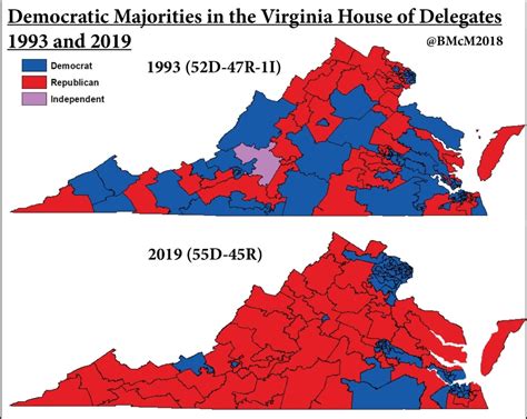 Maps Depict Virginia’s Changing Political Geography Over the Years ...