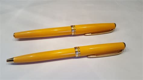 MONTBLANC Generation Yellow Ballpoint pen and Fountain Pen - Catawiki