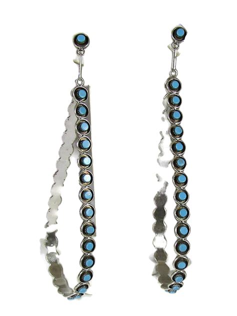 Turquoise Earrings | Native American Turquoise Earrings