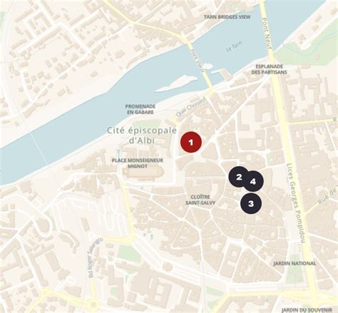 Interactive map - Albi Tourisme