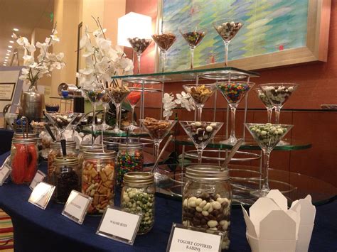 Time for a break! Creative meeting break from Hilton Orlando. A healthy snack buffet. Healthy ...