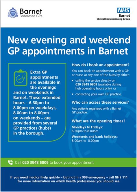 Evening and Weekend GP Appointments in Barnet - The Speedwell Practice