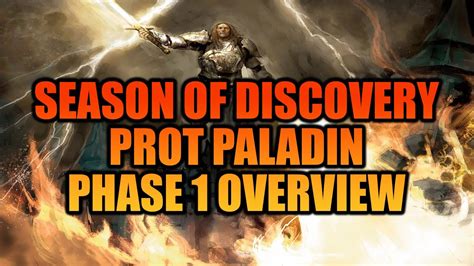 Prot Paladin Phase 1 Overview | Season of Discovery - YouTube