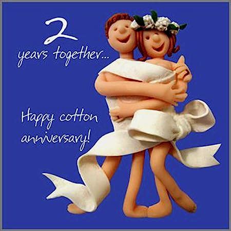 2nd Wedding Anniversary Card : Amazon.co.uk: Stationery & Office Supplies