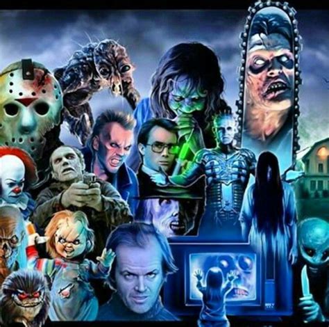 Pin by Jeff Osco on the gangs all here | Horror icons, Horror movie art ...