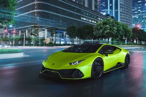 Just in case you needed more attention - Lamborghini has added new neon colors with its Huracán ...