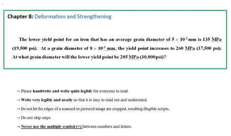 Solved The lower yield point for an iron that has an average | Chegg.com