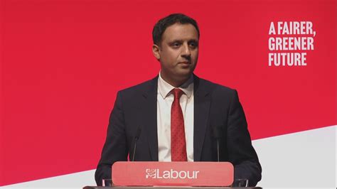 Anas Sarwar delivering speech at Labour Party conference in Liverpool ...