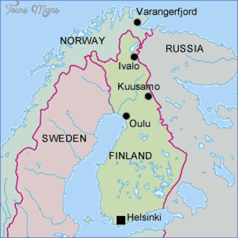 LAPLAND MAP - ToursMaps.com