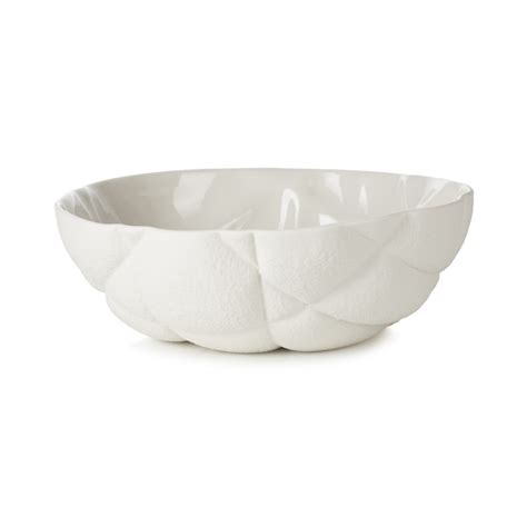 ceramic salad bowl - White