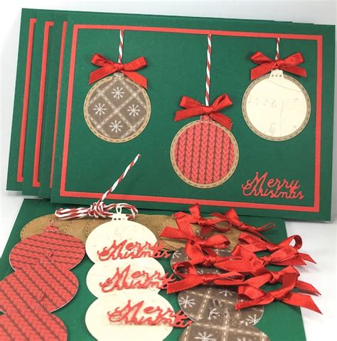 Christmas Card Making Kit DIY Christmas Card Kit Handmade | Etsy