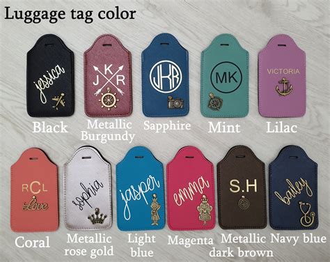 Personalized Luggage Tags Custom Luggage Tag Luggage Tags | Etsy