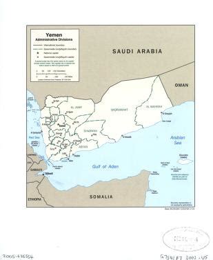 Yemen administrative divisions. | Library of Congress