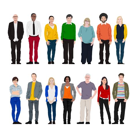 Illustration of diverse people - Download Free Vectors, Clipart ...