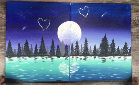 Couples Painting Date Night At Home: Paint & Sip Couple's Edition