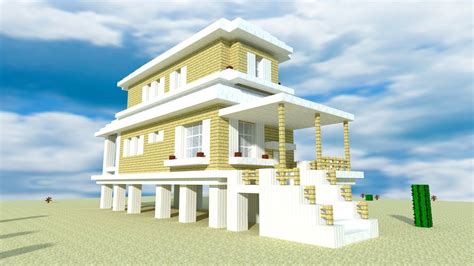 Minecraft Beach House Step By Step