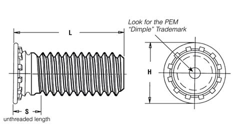 FH-M6-20 Round Head Studs Self-clinching Blind Rivet Protruding Stud Clinch Pin Screw Platen ...