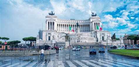 Equestrian Monument To Victor Emmanuel II Near Vittoriano in Rome, Italy Editorial Photography ...