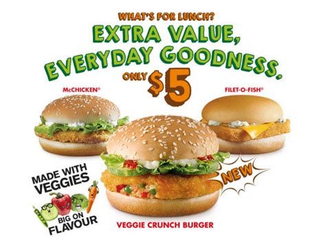 Calories In Mcdonalds Veggie Burger Meal - Burger Poster