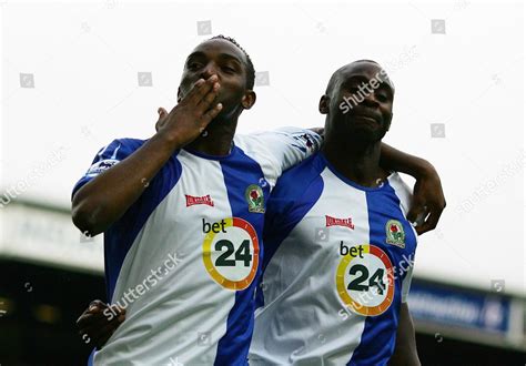 Benni Mccarthy Blackburn Rovers Celebrates Scoring Editorial Stock Photo - Stock Image ...