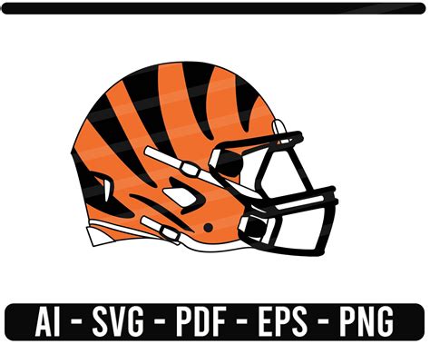 Cincinnati Bengals Helmet SVG NFL sports Logo Football cut | Etsy