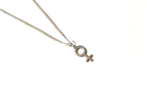 Female Symbol Necklace Feminist Necklace Female Necklace