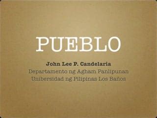 Pueblo | PPT