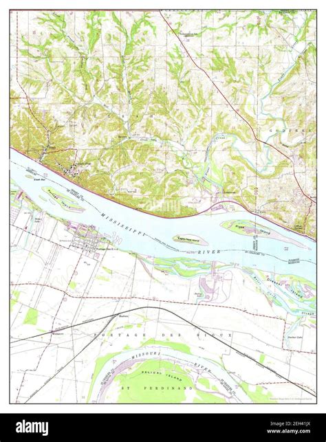 Elsah, Illinois, map 1954, 1:24000, United States of America by ...