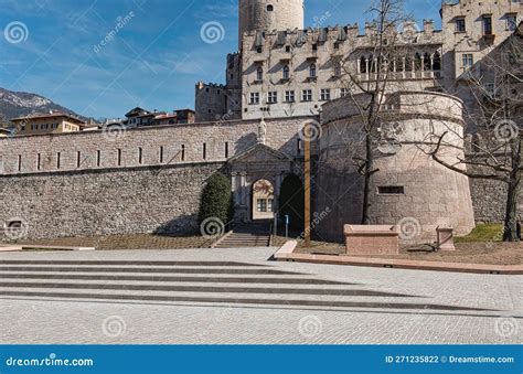 Old Castle of Trento stock photo. Image of tourism, culture - 271235822