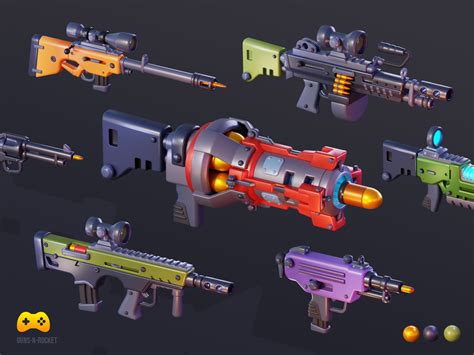 Stylized Weapon Collection by Mohamed El-Tobgy on Dribbble