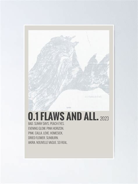 "wave to earth 0.1 flaws and all. album " Poster for Sale by kayy-r28 ...