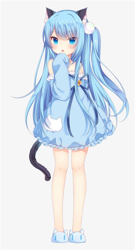 Anime Girl Neko, Neko Boy, Anime Child, Anime Girls, - Anime Neko Blue ...