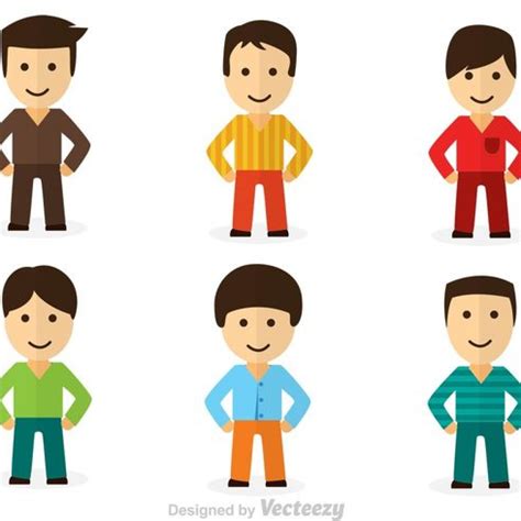 Free vector Cool Dude Character Vectors #14618 | My Graphic Hunt ...