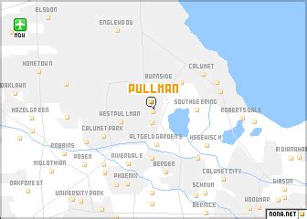 Pullman (United States - USA) map - nona.net